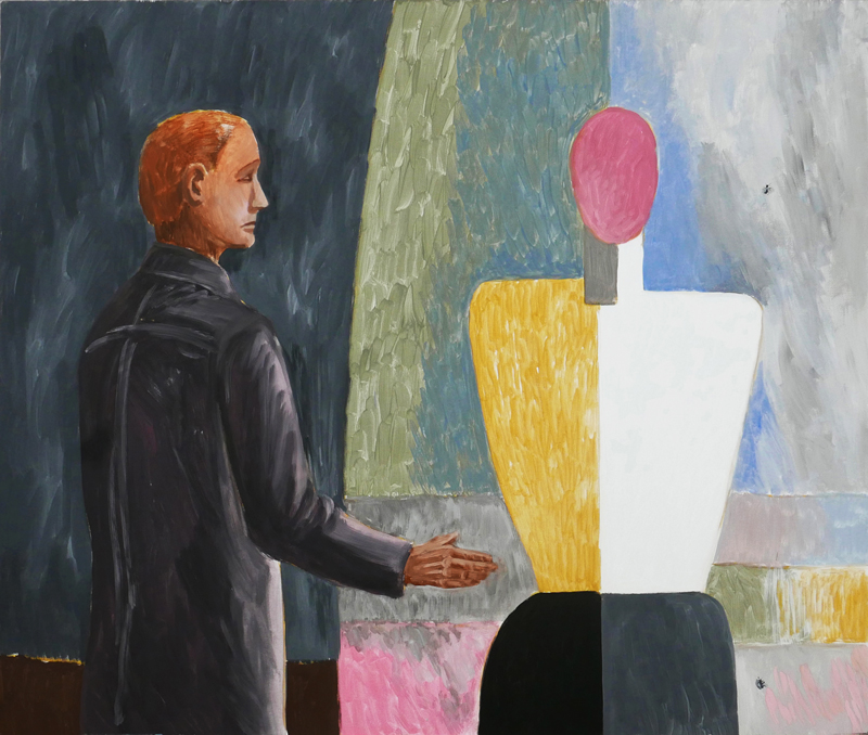 Jarosław Modzelewski – Powitanie obrazu – tempera żółtkowa, płótno, 110 x 130 cm, 2020